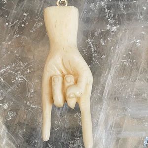 Organic good luck hand sterling